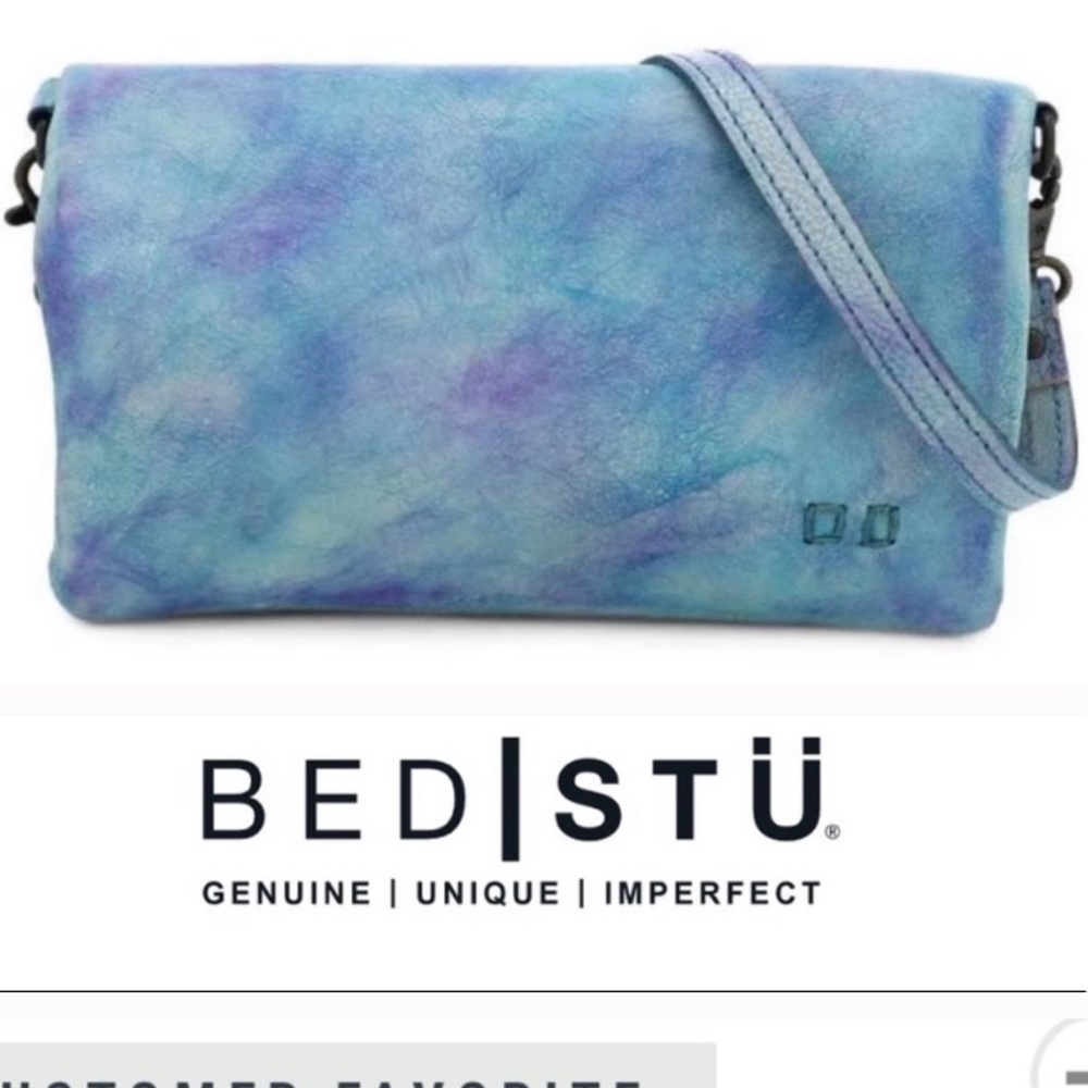 NWT BED STU Cadence Atlantis Blue Crossbody bag